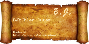 Böhler Jutas névjegykártya